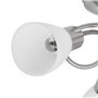 vidaXL Plafonnier Abat-jour Verre 3 Ampoules Luminaire Lampe Suspension Lustre