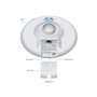 Ubiquiti Networks NanoBeam M5 16dBi antenne - Antennes (16 dBi, Double-polarisation, Mur, Blanc, FCC, IC, CE, 24V)