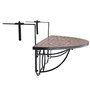 vidaXL Table de Balcon Suspendue Demi-Circulaire Terre Cuite Meuble de Jardin