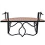 vidaXL Table de Balcon Suspendue Demi-Circulaire Terre Cuite Meuble de Jardin