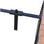 vidaXL Table de Balcon Suspendue Demi-Circulaire Terre Cuite Meuble de Jardin