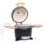 Kamado Barbecue au Charbon de Bois en céramique 44 cm