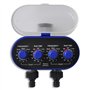 vidaXL Minuterie d'Arrosage Automatique Electronique de Jardin Double Sortie