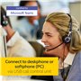 Jabra B2B BIZ 2400 II Duo USB NOUVELLE GENERATION Microsoft Mic. 82 E-STD, Antibruit, Certifié Microsoft noir 18,3 x 14,2 x 5,5 