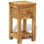 vidaXL Table d'appoint 1 tiroir en Bois Massif