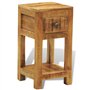 vidaXL Table d'appoint 1 tiroir en Bois Massif