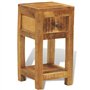 vidaXL Table d'appoint 1 tiroir en Bois Massif