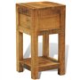vidaXL Table d'appoint 1 tiroir en Bois Massif