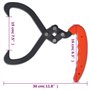 vidaXL 4X Crochet de Levage Pince à Bois Fourche-Pince à Bûches de Cheminée