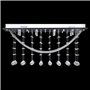 vidaXL Plafonnier avec perles en verre cristal Étincelant Blanc 8 x G9 29 cm
