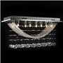 vidaXL Plafonnier avec perles en verre cristal Étincelant Blanc 8 x G9 29 cm