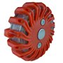 ProPlus 540322 Disque d’Alerte avec Aimant et 16 LED, Ø Seulement 9,5 cm, avertisseur d'urgence, Signal Clignotant