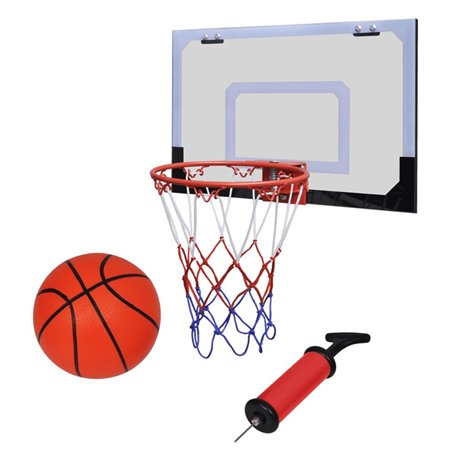 vidaXL Mini Panier Basket Ball avec Ballon et Pompe Maison Jouet d'enfant