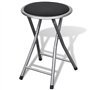 vidaXL Tabourets de Pliables Lot de 4 Similicuir