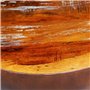 vidaXL Table Basse Forme de Bol avec Base en Acier Bois Recyclé Meuble Salon