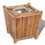 vidaXL Lits Surélevés en Bambou avec Doublure en Nylon 3 pcs Jardinière Jardin