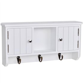 vidaXL Armoire Murale pour clés et Bijoux avec Portes et Crochets