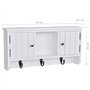 vidaXL Armoire Murale pour clés et Bijoux avec Portes et Crochets