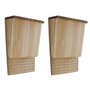 vidaXL 2X Maisons pour Chauve-Souris Cage Enclos Animaux Jardin Cour Extérieur