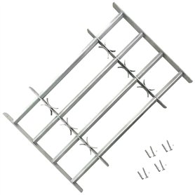 vidaXL Grille de Défense Ajustable à 4 Traverses pour Fenêtre Maison Bureau