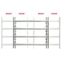 vidaXL Grille de Défense Ajustable à 4 Traverses pour Fenêtre Maison Bureau