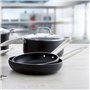 Quid 7554012 – Poêle 24 cm Pro Chef Alum, Couleur Noir et Acier, 60 x 50 x 10 cm