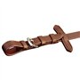 vidaXL Bride Flash avec rênes et Embout Complet Marron Bridon Bride pour Cheval
