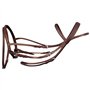 vidaXL Bride Flash avec rênes et Embout Complet Marron Bridon Bride pour Cheval