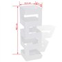 vidaXL Porte-Parapluie Carré Stockage pour Cannes Bâtons Acier Entrée Couloir