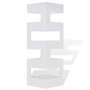 vidaXL Porte-Parapluie Carré Stockage pour Cannes Bâtons Acier Entrée Couloir