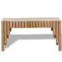 vidaXL Table Basse en Bambou Table de Salon résistante Meuble Mobilier de Salon