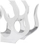 vidaXL Casier à vin Porte-Bouteilles Aluminium 11 Bouteilles avec Table Argent