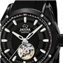 JAGUAR Montre modèle J813 / 1 de la Collection AUTOMATICO, boîtier 45 mm avec Bracelet Caoutchouc Noir pour Homme J813/1