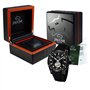 JAGUAR Montre modèle J813 / 1 de la Collection AUTOMATICO, boîtier 45 mm avec Bracelet Caoutchouc Noir pour Homme J813/1