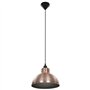 vidaXL 2x Plafonnier Semi-sphérique Couleur Cuivre Lumière Lampe Suspension