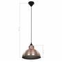 vidaXL 2x Plafonnier Semi-sphérique Couleur Cuivre Lumière Lampe Suspension