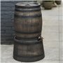Pied pour récupérateur d'eau en Forme de barrique (Wiskey, 50 l) - PE, Brun - h20 x Ø40 cm
