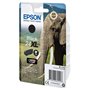 Epson 24XL Eléphant Noir, Cartouche d'encre d'origine XL Haute capacité, XP-55 XP-750 XP-760 XP-850 XP-860 XP-950 XP-960 XP-970