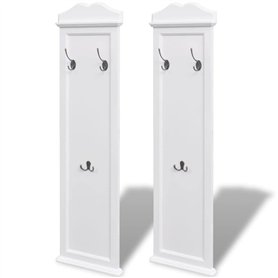 vidaXL 2x Porte-Manteaux Mural Couloir Vestiaire Chambre à Coucher Maison