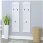 vidaXL 2x Porte-Manteaux Mural Couloir Vestiaire Chambre à Coucher Maison