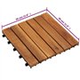 vidaXL Tuiles de Terrasse Modèle Vertical 20 pcs, Dalles de Terrasse, Revêtements de Sol, Carreaux de Plancher Jardin Extérieur,