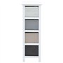 vidaXL Armoire de Rangement 4 tiroirs Bois Armoire latérale Table de Chevet Nuit