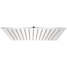 vidaXL Tête de Douche Plongeante Carrée Acier Pomme de Douche Salle de Bain