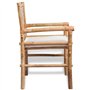 vidaXL Jeu de mobilier de Jardin 5 pcs Bambou Ensemble Salon de Jardin terrasse
