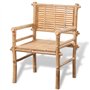 vidaXL Jeu de mobilier de Jardin 5 pcs Bambou Ensemble Salon de Jardin terrasse