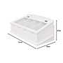 vidaXL Range-Couverts Style Baroque PFDM Blanc Rangement de Couverts Bijoux
