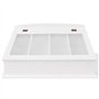 vidaXL Range-Couverts Style Baroque PFDM Blanc Rangement de Couverts Bijoux