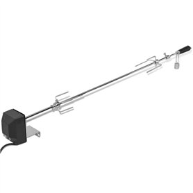 vidaXL Broche à Rôtir avec Moteur 1200mm Acier Barbecue Rôtissoire Jardin