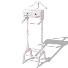 vidaXL Bois Portant à Vêtements avec Armoire Stockage Costume Robe Chambre