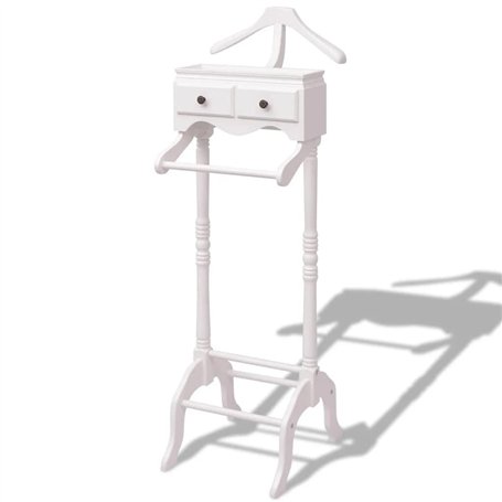 vidaXL Bois Portant à Vêtements avec Armoire Stockage Costume Robe Chambre